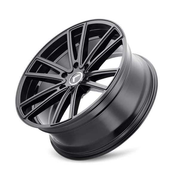 17x8 Kraze Lusso Gloss Black 5x114.3 ET38 CB72.62 Wheel Rim