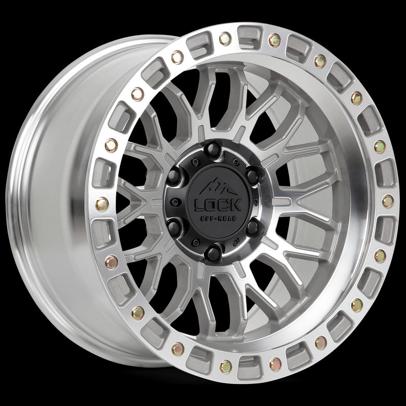 20x9 Lock Off-Road Combat Maching With Clear Coat 6x139.7 ET0 Wheel Rim