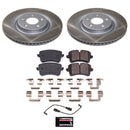 PowerStop Semi-Coated Rotor and Low-Dust Ceramic Brake Pad Kit