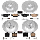 PowerStop Genuine Geomet Coated Rotor and Carbon-Fiber Ceramic Brake Pad Kit