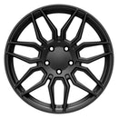 19" Replica Wheel CV03D Fits Chevrolet C8 Corvette 19x8.5 Satin Black Wheel