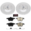 PowerStop Genuine Geomet Coated Rotor and Carbon-Fiber Ceramic Brake Pad Kit