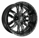 18x9 Fuel Off-Road D595 Sledge Gloss Black Milled 6x135 ET-12 CB106.1 Wheel Rim