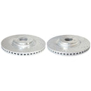 PowerStop Evolution Drilled Slotted Rotors Pair Front For Hyundai Kona N