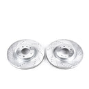 PowerStop Evolution Drilled Slotted Rotors Pair Front For Mazda CX-9