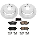 PowerStop Genuine Geomet Coated Rotor and Low-Dust Ceramic Brake Pad Kit