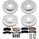 PowerStop Genuine Geomet Coated Rotor and Low-Dust Ceramic Brake Pad Kit