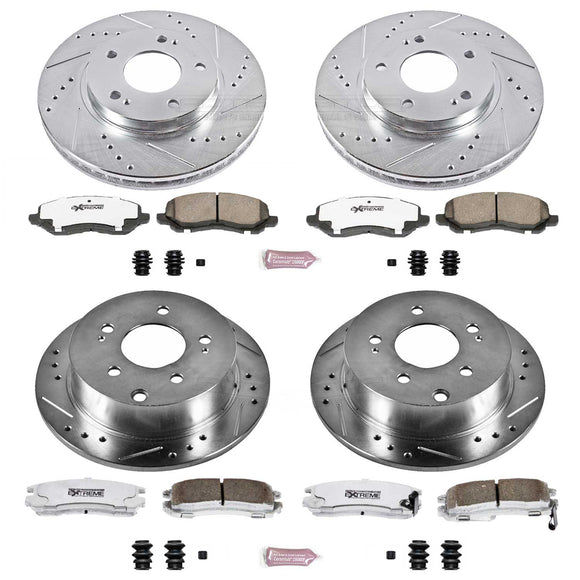 PowerStop Z26 Street Performance Ceramic Brake Pad and Drilled & Slotted Rotor K