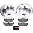 PowerStop Z36 Carbon-Fiber Ceramic Brake Pad with Drilled and Slotted Rotor Kit