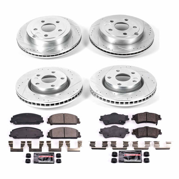 PowerStop Z23 Daily Driver Carbon-Fiber Ceramic Brake Pad and Drilled & Slotted
