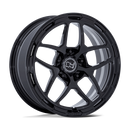 18X8 Black Rhino Stallberg Gloss Black 5X130 ET20 Wheel Rim
