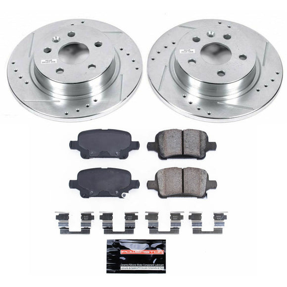 PowerStop Z23 Daily Driver Carbon-Fiber Ceramic Brake Pad and Drilled & Slotted
