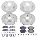 PowerStop Genuine Geomet Coated Rotor and Low-Dust Ceramic Brake Pad Kit