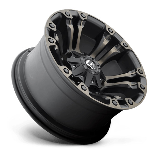 17x10 Fuel Off-Road D569 Vapor Matte Black Double Dark Tint 5x114.3 ET-18 Wheel