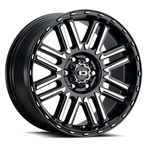 18x8.5 Vision 348 Nexus Gloss Black Machined Face 8x180 ET18 Wheel Rim