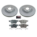 PowerStop Genuine Geomet Coated Rotor and Low-Dust Ceramic Brake Pad Kit