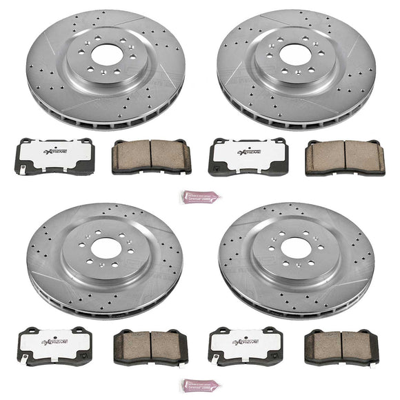 PowerStop Z26 Street Performance Ceramic Brake Pad and Drilled & Slotted Rotor K