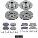 PowerStop OE Stock Replacement Low-Dust Ceramic Brake Pad and Rotor Kit