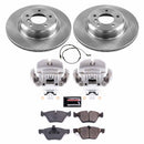 PowerStop OE Stock Replacement Low-Dust Ceramic Brake Pad, Rotor and Caliper Kit