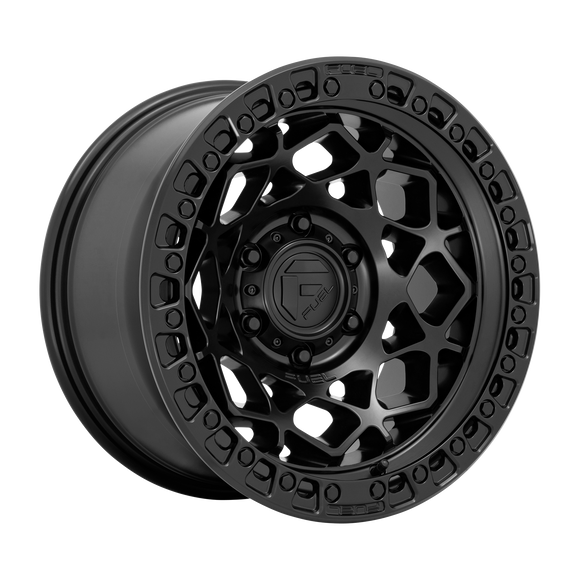 17X9 Fuel D786 Unit Matte Black With Matte Black Ring 5X127 ET-12 wheel/rim