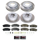PowerStop Semi-Coated Rotor and Low-Dust Ceramic Brake Pad Kit
