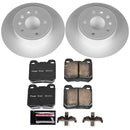 PowerStop Genuine Geomet Coated Rotor and Carbon-Fiber Ceramic Brake Pad Kit