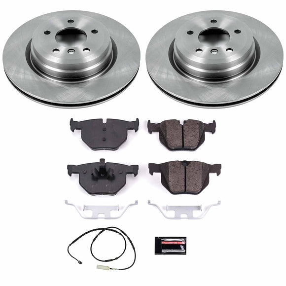 PowerStop OE Stock Replacement Low-Dust Ceramic Brake Pad and Rotor Kit