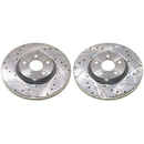 PowerStop Evolution Drilled Slotted Rotors Pair Front For Dodge Durango