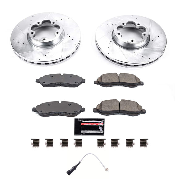 PowerStop Z23 Daily Driver Carbon-Fiber Ceramic Brake Pad and Drilled & Slotted