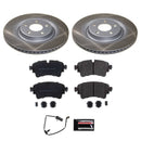 PowerStop Semi-Coated Rotor and Low-Dust Ceramic Brake Pad Kit