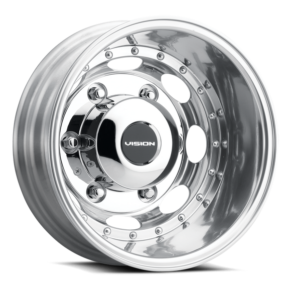 16x5.5 Vision 181Z Hauler Polished 6x205 ET-126.05 Wheel Rim
