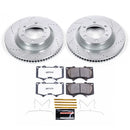 PowerStop Z36 Carbon-Fiber Ceramic Brake Pad with Drilled and Slotted Rotor Kit