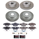 PowerStop Semi-Coated Rotor and Low-Dust Ceramic Brake Pad Kit