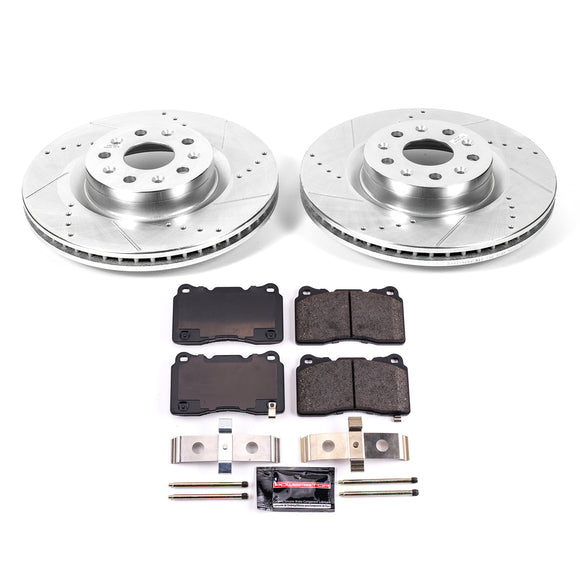 PowerStop Z23 Daily Driver Carbon-Fiber Ceramic Brake Pad and Drilled & Slotted