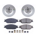 PowerStop Genuine Geomet Coated Rotor and Low-Dust Ceramic Brake Pad Kit