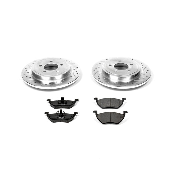 PowerStop Z23 Daily Driver Carbon-Fiber Ceramic Brake Pad and Drilled & Slotted