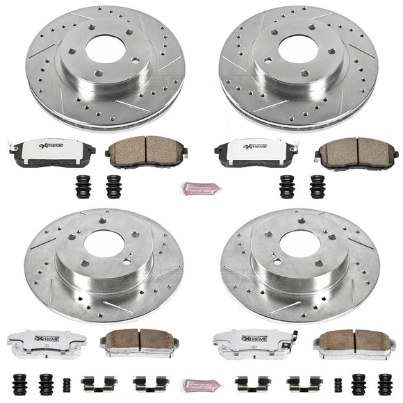 PowerStop Z26 Street Performance Ceramic Brake Pad and Drilled & Slotted Rotor K