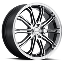 17x7 Maxxim Ferris Black Wheel/Rim 4x100 4-100 17-7