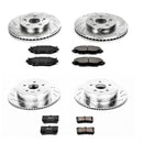 PowerStop Z23 Daily Driver Carbon-Fiber Ceramic Brake Pad and Drilled & Slotted