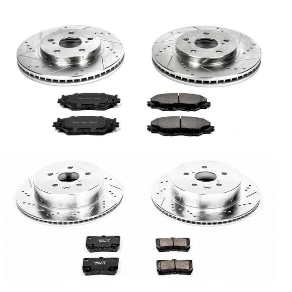 PowerStop Z23 Daily Driver Carbon-Fiber Ceramic Brake Pad and Drilled & Slotted