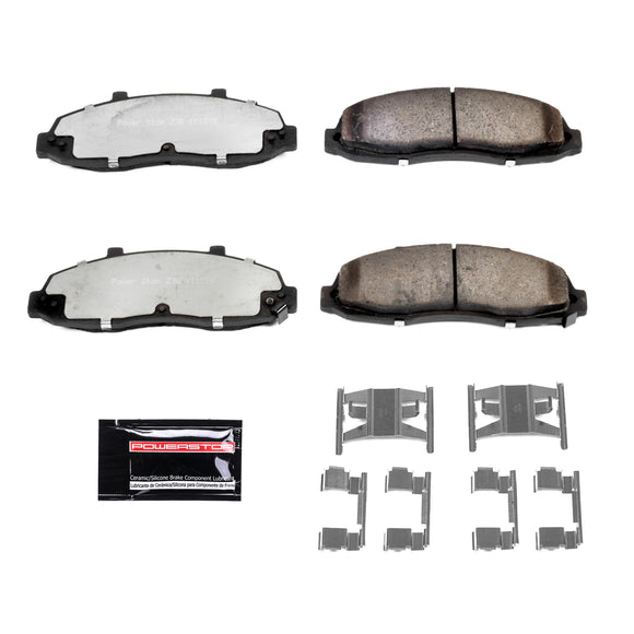 PowerStop Z36 Truck And Tow Carbon-Fiber Ceramic Brake Pads With Hardware