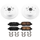 PowerStop Genuine Geomet Coated Rotor and Low-Dust Ceramic Brake Pad Kit
