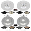PowerStop Genuine Geomet Coated Rotor and Carbon-Fiber Ceramic Brake Pad Kit