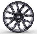 20x9 Mudder Trucker MT704 Asphalt Black Milled 6x139.7 6x5.5 ET12 Wheel