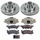 PowerStop OE Stock Replacement Low-Dust Ceramic Brake Pad, Rotor and Caliper Kit
