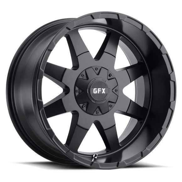 18x9 G-FX TR-12 Matte Black 8x165.1 ET12 wheel/rim