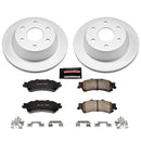 PowerStop Genuine Geomet Coated Rotor and Low-Dust Ceramic Brake Pad Kit