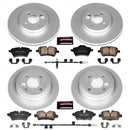 PowerStop Genuine Geomet Coated Rotor and Carbon-Fiber Ceramic Brake Pad Kit