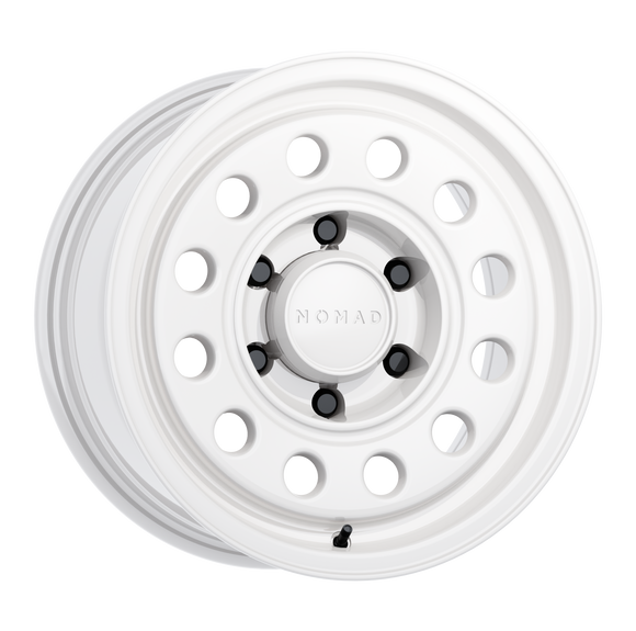 17x8.5 Nomad N501SA Gloss White 6x120 ET0 Wheel Rim