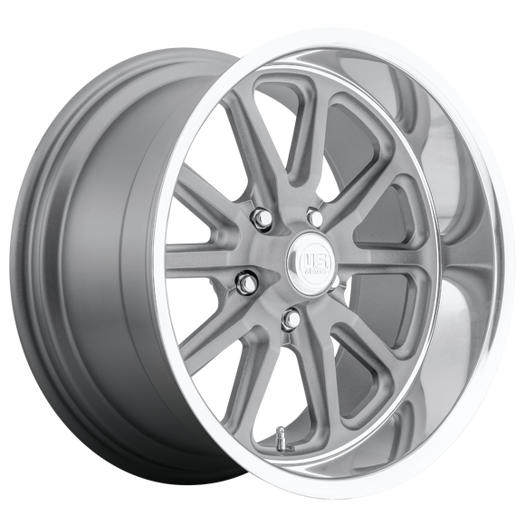 15x8 US Mag U111 Rambler Textured Gray With 5x114.3 ET1 CB72.56 Wheel